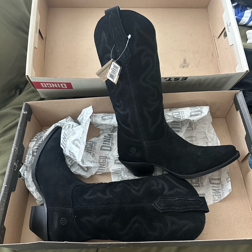 BRAND NEW Dingo Out West Black Cowboy Boots - Picture 5 of 8